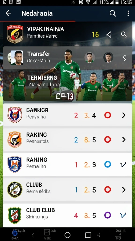 Tampilan antarmuka yang menarik dalam ACEPARTY.