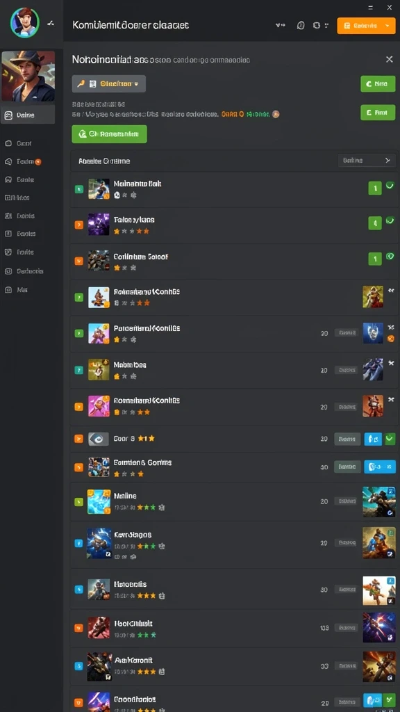 Screenshot 2: Berbagai pilihan permainan yang tersedia.