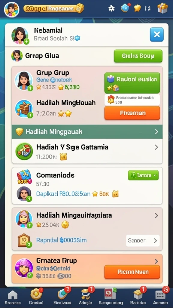 Tampilan antarmuka yang user-friendly dan intuitif.