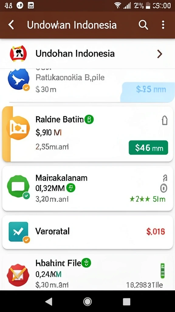 Tampilan utama yang menarik dan mudah dinavigasi.