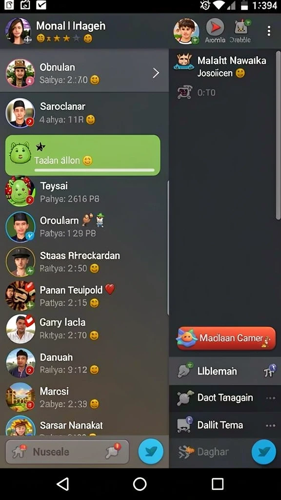 Tampilan antarmuka yang sederhana dan menarik.