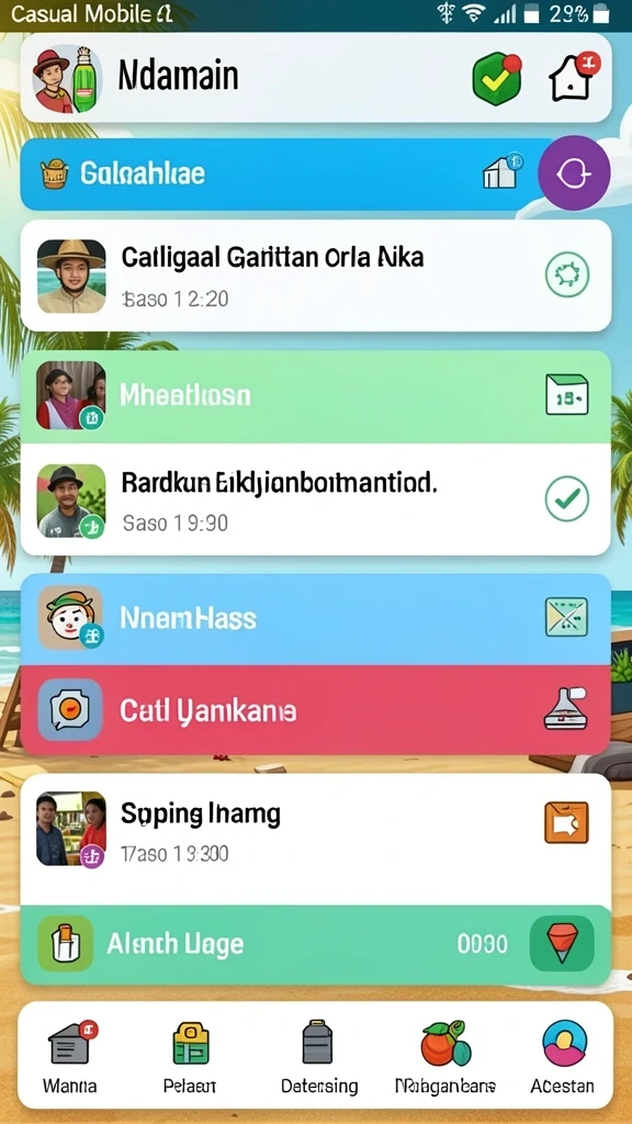 Mode kompetisi antar teman yang mengasyikkan.