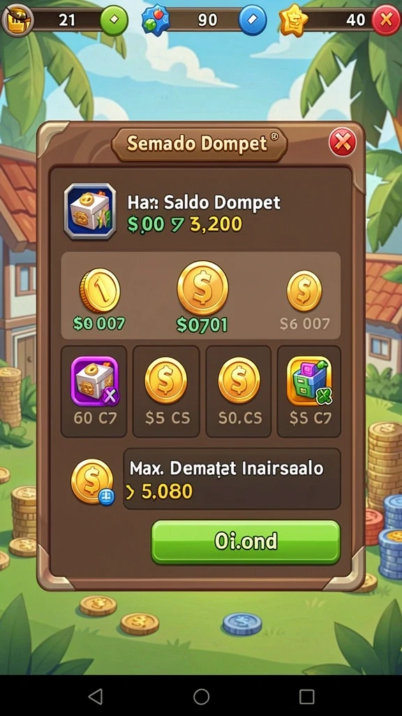 Screenshot menunjukkan berbagai permainan slot yang menarik.