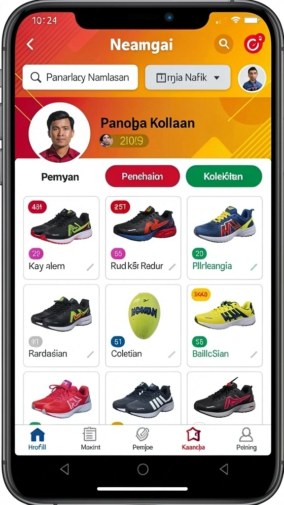 Antarmuka pengguna yang intuitif dan mudah digunakan.