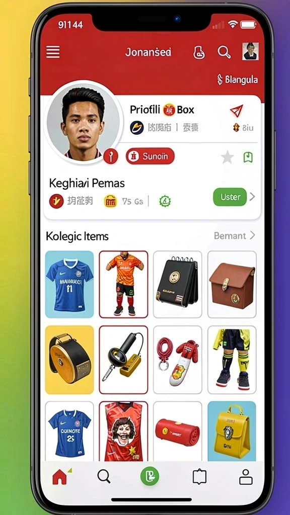 Fitur komunitas untuk berinteraksi dengan pemain lain.