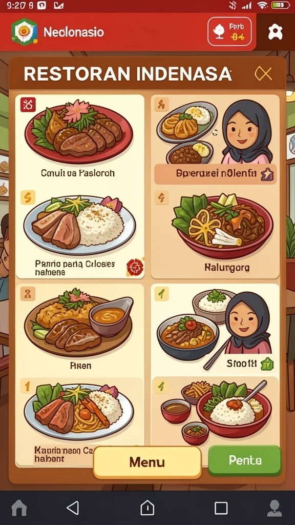 Fitur interaksi sosial yang membuat bermain lebih seru.