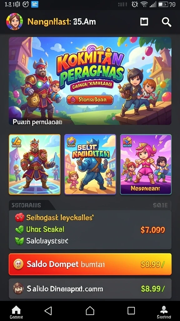 Tantangan yang menarik di setiap level.