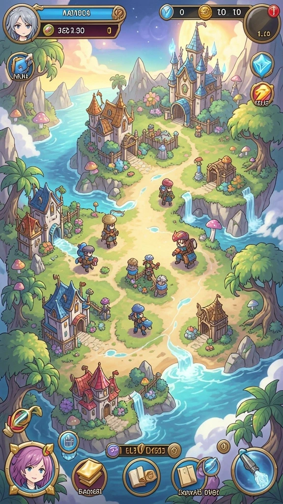 Visual luar biasa dari level yang menantang dalam game.