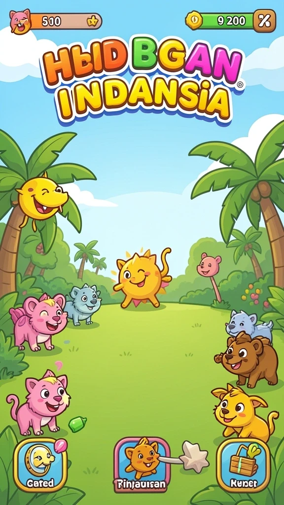 Tampilan utama game MG525 yang menarik.