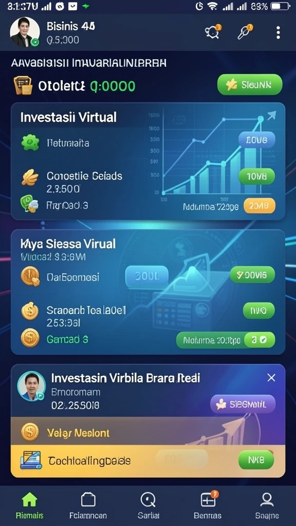 Tangkapan layar dari permainan multiplayer yang seru.