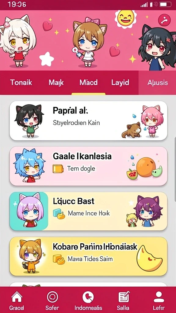 Varian mesin slot dengan tema unik.