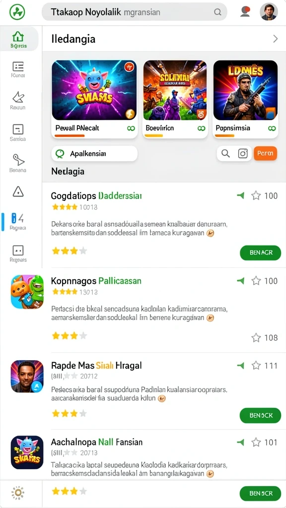 Tampilan menarik saat memutar roda slot.