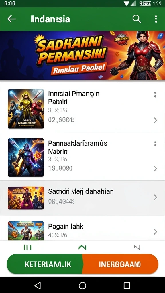 Beragam permainan slot yang seru dan menguntungkan.