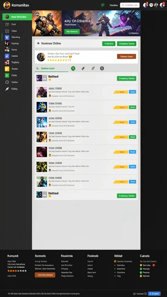 Fitur chat yang memungkinkan komunikasi antar pemain.