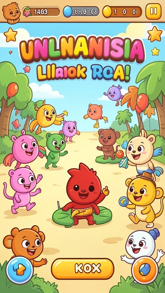 Visual menawan dari salah satu level menantang dalam YAGAOHEN.